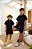 Conjunto Masculinino Infantil Camisa e Bermuda - Conjunto Guilherme - PRETO - Imagem 3