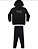 Abrigo Conjunto Infantil Menina - Moletom Rajado - Elian - Preto - Ref 251995 - Imagem 1
