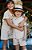 Conjunto Masculinino Infantil Camisa e Bermuda - Conjunto Guilherme - BEGE - Imagem 1