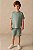 Bermuda Masculina Infantil Neutra Básica - Short Moletinho - Coloritta - Verde - Ref 74299 - Imagem 1