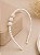 Tiara de Perolas - Arquinho com Perolas de luxo - Tiaras Delicada Feminina - Pérola Luxo - Arco Cabelo - Imagem 3