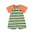 Conjunto com Blusa e Jardineira para Bebê Menino Bee Loop - Laranja e Verde - Bee Loop - Ref 18008 - Imagem 1