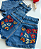 Short Jeans Feminino infantil - Bolso Com Flor Bordada - Imagem 2