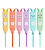 Kit 6 Mini - Marca-textos - Coloridos - Caixa Acrilica - Imagem 2