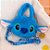 Lilo & Stitch Bolsa de Pelúcia Disney - Infantil com alça regulável - Azul - Imagem 2