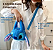 Lilo & Stitch Bolsa de Pelúcia Disney - Infantil com alça regulável - Azul - Imagem 2