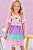 Vestido Em Cotton E Manga Tule Estampa Unicórnio - Ref 78959 - Kukie - Imagem 1