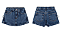Short Saia Infantil Menina Jeans - Colorittá - Azul Jeans - Ref 75308 - Imagem 3