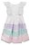 Vestido de Festa Feminino Infantil em Tule Branco e Colorido com Elastano - Ref 76825 - Infanti - Imagem 2