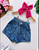 Short Jeans Feminino Estampa em Brilho Coração - Imagem 1