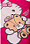 Vestido Feminino Infantil Ursinho Pink  - Hello Kitty - Imagem 3