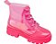 Coturno Feminino Infantil Pampili -Transparente Rosa Glitter REF719001 - Imagem 1