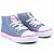 Tênis Feminino LPS STAR Cano Médio by World Colors -Jeans/Pink REF700015 - Imagem 1