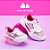 Tênis Feminino Infantil Branco com Prata Velcro e Led - Ref 2731.203 - Molekinha - Imagem 1