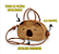 Bolsa Capivara - Pelucia Macia C/ Alça Removível - Bolsinha da Capybara Transversal Ombro e Mão - Imagem 3