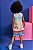 Vestido em Fly Feminino Infantil Off/ Azul e Vermelho Ursos Tech - Ref 74396 - Kukiê - Imagem 2