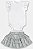 Conjunto Feminino Infantil Body Em Suedine e Saia Em Tule Prata - Ref 45539 - Up Baby - Imagem 2