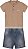 Conjunto Menino Camiseta Com Peitilho Em Malha Botonê Carinhoso -Bege  REF108897 - Imagem 1