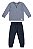 Abrigo Conjunto Masculino Infantil Camiseta Ml e Calça Moletinho - Colorittá - REf 72158 - Imagem 1