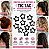 Kit de Tictacs Infantil Estrela Preto - para Cabelo - com 50 Unidades - Imagem 1
