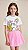 Conjunto Infantil Menina - Margarida - Off-Rosa - Blusa E Shorts Saia - Zara - Imagem 1