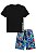 Conjunto de Camiseta em Meia Malha e Bermuda em Nylon Bora Johnny Fox REF65796 - Imagem 1