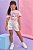 Short Saia em Sarja Ônix com Elastano - Ref 77014 Kukiê - Imagem 1