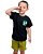 Conjunto Masculino Camiseta Dinossauro Preta e Bermuda Moletinho Verde Musgo - Marca do Robo - Imagem 1