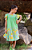 Vestido Infantil Manga Curta - Estampa Onça Pintada Verde - Vestido Lilica - Imagem 1