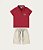 Conjunto Masculino Infantil com Camisa Polo em Algodão Malwee -Vermelho REF107987 - Imagem 1
