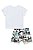 Conjunto de Camiseta em Meia Malha e Bermuda em Moletom Masculino Lucboo Ref 52654 - Imagem 2
