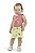 Conjunto Feminino Infantil Regata Salmão Estampas - Elian - Ref 211532 - Imagem 1