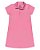 Vestido Infantil Gola Polo em Cotton Leve Elian -Rosa Claro REF50041 - Imagem 1