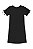 Vestido Canelado Feminino Preto Manga Curta - Ref 271548 - Elian Beats - Imagem 2
