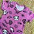 Conjunto Feminino Infantil Pamda Body Manga Curta \ Short - Bolha de Sabão - Imagem 2