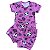 Conjunto Feminino Infantil Pamda Body Manga Curta \ Short - Bolha de Sabão - Imagem 1