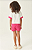 Conjunto Infantil Feminino Blusa Off  E Short-Saia Pink - Abrange - Ref 11936 - Imagem 2
