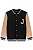 Jaqueta Masculina Infantil Bomber em Moletom com Pelucia Jonnhy Fox -Preta/Marrom REF63774 - Imagem 1