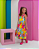 Vestido Infantil Feminino Bela Estampa -Art Flor Colorido - Imagem 2