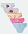 Kit 5 Calcinhas Infantil Minnie E Margarida Disney - Imagem 1