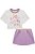 Conjunto de Blusa Boxy Over em Meia Malha com Short Saia em Moletom sem Pelúcia - Ref 75680 - Infanti - Imagem 4
