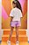 Conjunto de Blusa Boxy Over em Meia Malha com Short Saia em Moletom sem Pelúcia - Ref 75680 - Infanti - Imagem 2