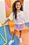 Conjunto de Blusa Boxy Over em Meia Malha com Short Saia em Moletom sem Pelúcia - Ref 75680 - Infanti - Imagem 1