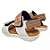 Sandália Infantil Masculina Papete Bege e Off com 3 Velcros - Ref 2135.153 - Molekinho - Imagem 4