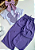 Conjunto Infantil Menina Blusa Croped Minie Com Laço Lilas e Calça Pantalona Lilas - CR - Lilas Minie - Imagem 1