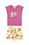 Conjunto Elian Feminino Infantil Blusa E Shorts Estampados Em Algodão - Ref 232056 - Elian - Imagem 2