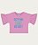 Blusa Feminina Infantil Cropped em Malha Mesclada Malwee -Rosa REF101550 - Imagem 1