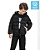 Jaqueta Puffer Unissex Kids Com Capuz Preto - Elian - Ref 241430 - Imagem 1