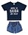 Conjunto Infantil Menina Blusa E Shorts Malwee Kids -Jeans REF101602 - Imagem 1