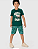 Conjunto Infantil Menino Camiseta E Bermuda Estampada Em Algodão Verde - Malwee Kids - Ref 127191 - Imagem 1